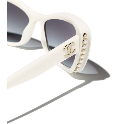 coco chanel white sunglasses|authentic chanel sunglasses.